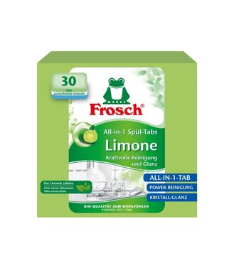 Frosch Tablety do umývačky riadu All-in-1 s vôňou limetky Bio 30ks
