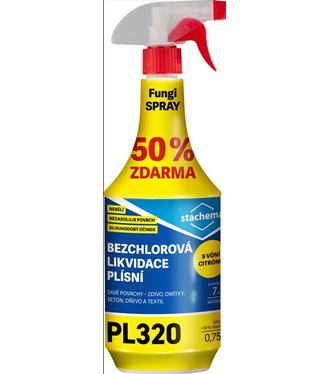 Fungispray Bezchlorový prípravok k likvidácií plesní s vôňou citrónu 500ml