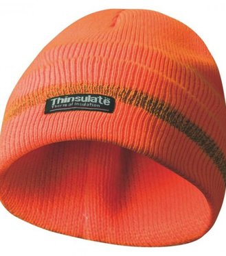 Gebol Čiapka s reflexným pásom s podšívkou Thinsulate oranžová