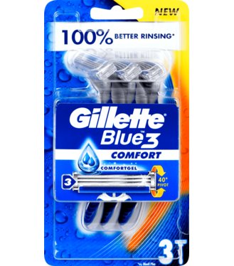 Gillette Blue 3 Holiaci strojček 3ks
