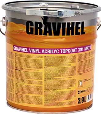 Gravi Hel Vinyl Acrilyc Topcoat mat 301 3,9l