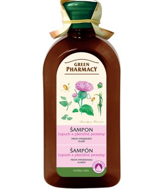 Green Pharmacy Šampón na vlasy Proti vypadávaniu vlasov lopúch a pšeničné proteíny 350ml