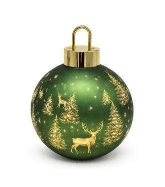 Guľa zelená LED vianočná 20cm