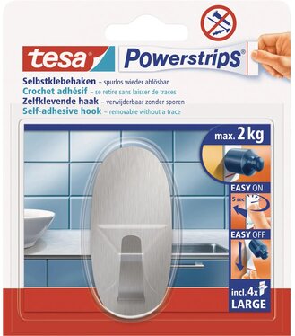 Háčik Powerstrip L kovový oválny