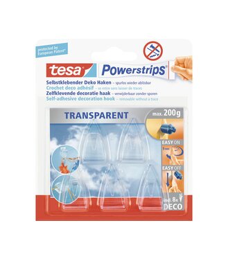 Háčik transparentný deco 5ks v balení