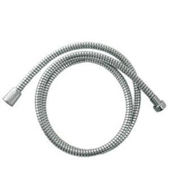 Hadica sprchová 1,5m, čierno-strieborná PVC, rotačná matica sprchy