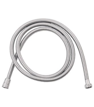 Hadica sprchová PVC 1,5m, hladká, kovový vzhľad, rotačná matica sprchy, 830248