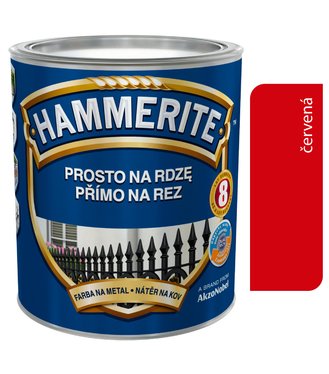 Hammerite Priamo na hrdzu, Hladký červený 0,25l