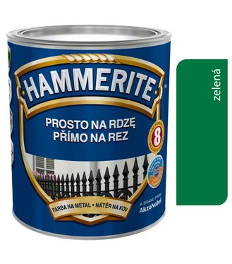 Hammerite Priamo na hrdzu, Hladký zelený 2,5l