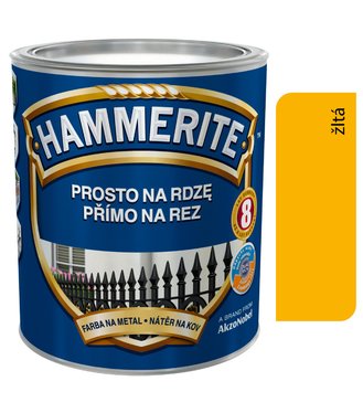Hammerite Priamo na hrdzu, Hladký žltý 0,7l