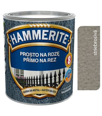 Hammerite Priamo na hrdzu, Kladivkový strieborno šedý 0,7l