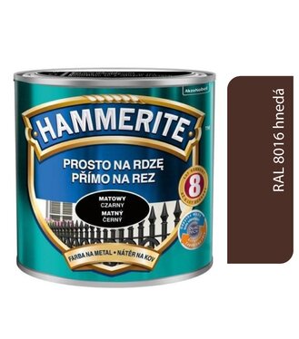 Hammerite priamo na hrdzu matný hnedý 0,25L