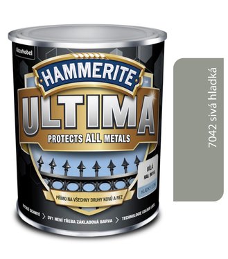 Hammerite Ultima 7042 šedá hladká 0,75l