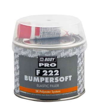 HB Body 222 Bumpersoft čierny + tužidlo - dvojzložkový polyesterový tmel 250g
