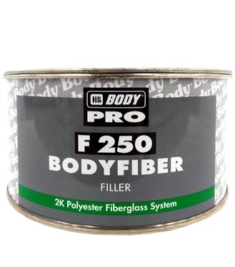 HB BodyFiber 250 + tužidlo - Dvojzložkový polyesterový tmel so skleným vláknom na veľké nerovnosti 750g