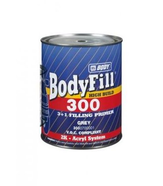 HB BodyFill 300 plnič 3:1 čierny - Dvojzložkový vyrovnávač pre lakovacie systémy 1l