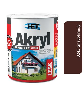 Het Akryl lesk 0245 0,7kg+0,2kg hnedá tmavá