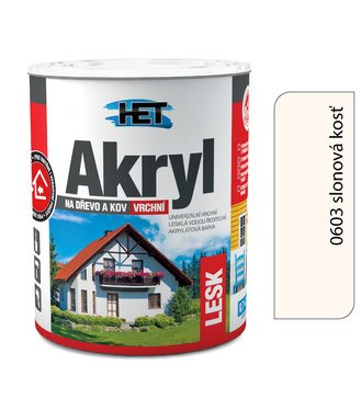 Het Akryl lesk 0603 0,7kg+0,2kg slonová kosť