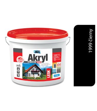 Het Akryl lesk 1999 0,7kg+0,2kg čierna