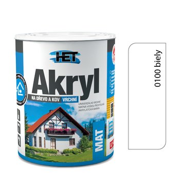 Het Akryl mat 0100 biela 0,7kg