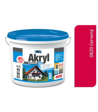 Het Akryl mat 0820 3kg červená