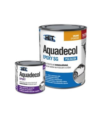Het Aquadecol Epoxy SG báza zložka 1 A - Vodou riediteľná pololesklá dvojzložková epoxidová farba na steny a podlahy 7,5kg