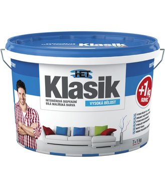 Het Klasik biely, Interiérová farba 7kg+1kg zdarma