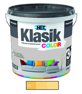 Het Klasik Color 0628 žltý 1,5kg - dopredaj