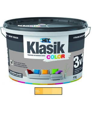 Het Klasik Color 0628 žltý 4kg - dopredaj