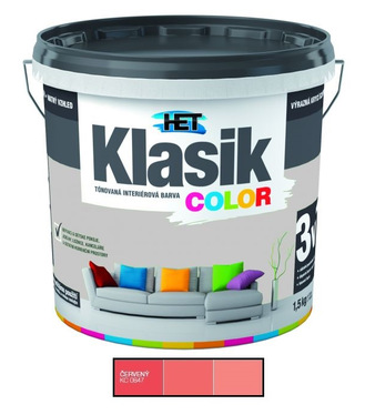 Het Klasik Color 0847 červený 1,5kg - dopredaj
