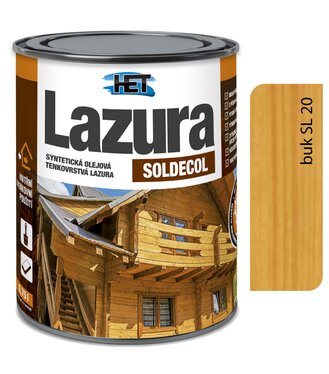 Het Soldecol lazúra SL20 buk - Tenkovrstvá lazúra 2,5l