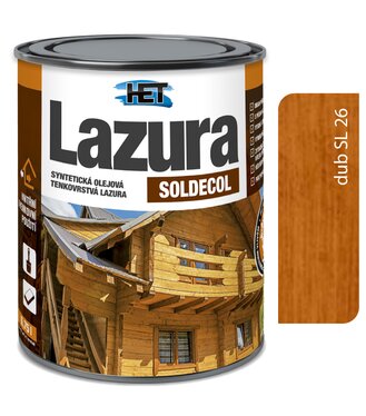 Het Soldecol lazúra SL26 dub - Tenkovrstvá lazúra 2,5l