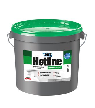 Hetline Sensitive silikát -  Silikátová vodouriediteľná interiérová maliarska farba 20kg