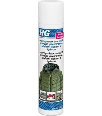 HG Impregnácia na textil Ochrana pred vodou, olejom, tukom a špinou 300ml