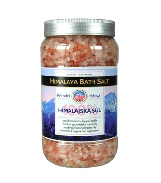 Himalájska ružová prírodná soľ do kúpeľa 100% 1200g