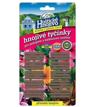 Hnojivé tyčinky pre izbové a balkónové rastliny