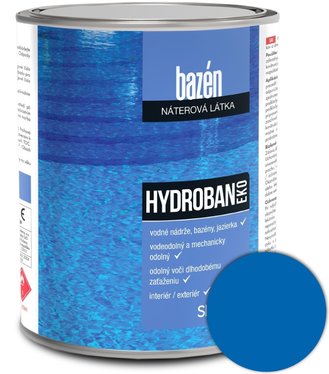 Hydroban Modrá 0420 EKO - Syntetická náterová hmota na bazény 4kg