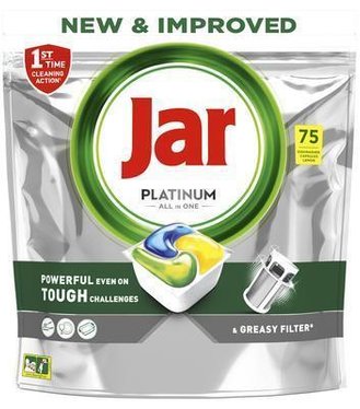 Jar Platinum All in 1 Tablety do umývačky riadu 75ks