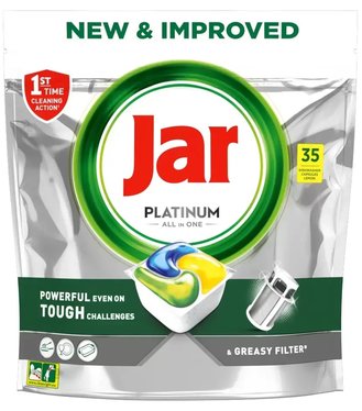 Jar Platinum All in 1 Tablety do umývačky riadu Yellow 35ks