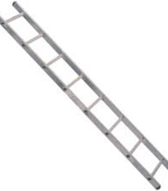 Jednodielny hliníkový rebrík 1x7