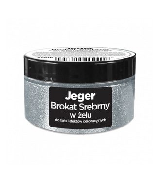 Jeger Brokát gel strieborný 100ml