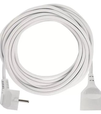 Kábel predlžovací 10m 1-zásuvka biely 1.5mm