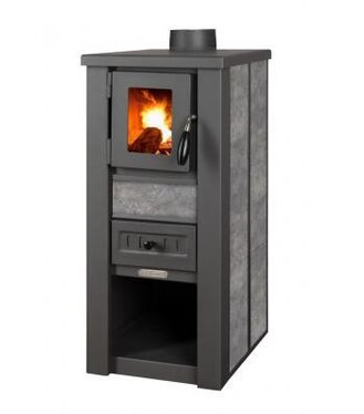 Kachle Pro LAVA Ceramic, šedé, 6,5 kW, 120 mm