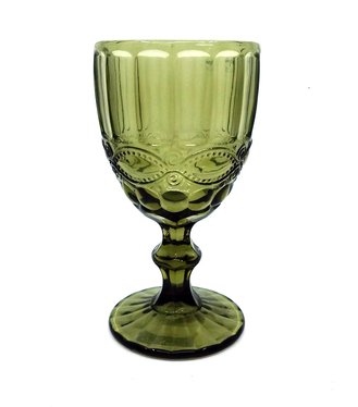 Kalich sklenený Madame 260ml,zelený
