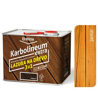 Karbolineum Extra Jantár 3,5kg - lazúra 3v1