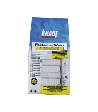 KNAUF Flexibilné lepidlo na obklady a dlažbu biele 5kg