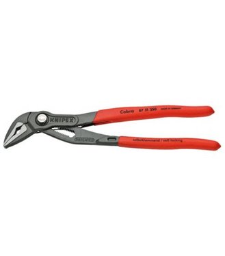 Knipex, kliešte nastaviteľné siko 250mm inštalatérske, Cobra ES, leštené, rukoväte potiahnuté plastom