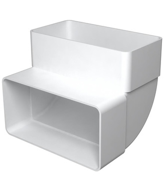 Koleno vertikálne 110x55/90° pre ploché potrubie