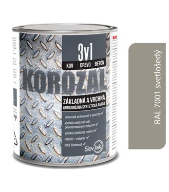 Korozal 3v1 RAL 7001 svetlošedý 0,75l