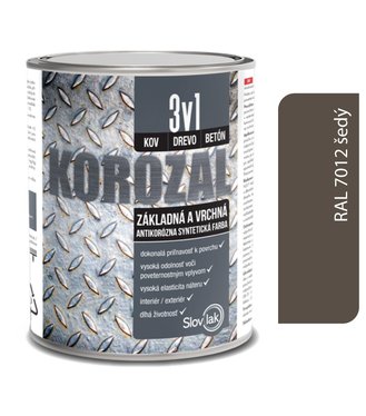 Korozal 3v1 RAL 7012 šedý 0,75l